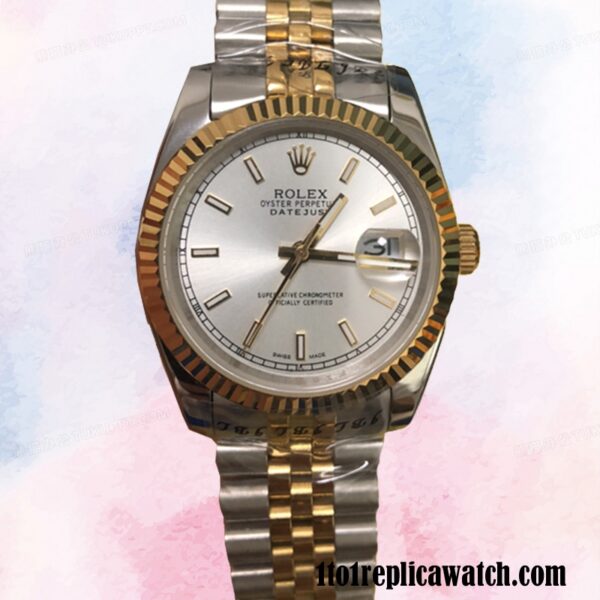 1:1 replica Rolex Datejust Rolex Calibre 2836/2813 Men’s 116233SSJ Two-tone - Image 5