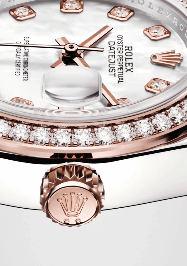 Rolex Lady-Datejust 28, Oystersteel and 18k Everose Gold, Ref# 279381RBR-0013 - Image 6